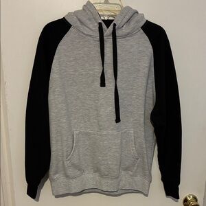 Gray and Black Men's Hoodie
